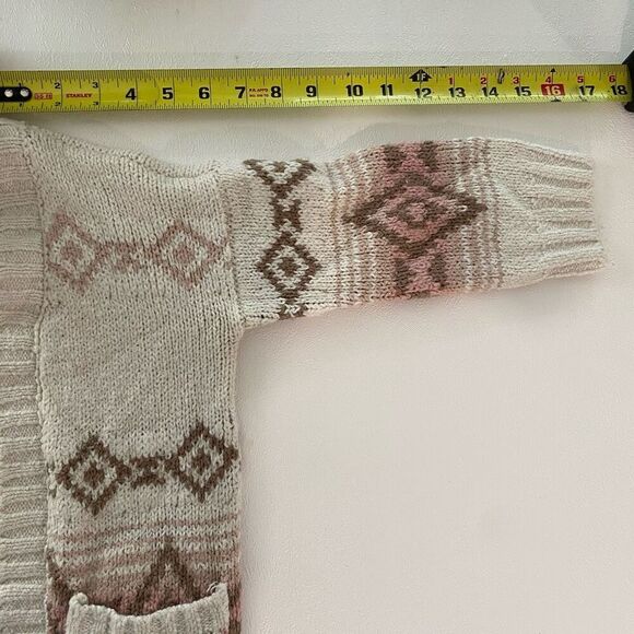 Abercrombie Kids Tribal Knit Cardigan | Size 5/6 | Fall Sweater - Picture 5 of 5